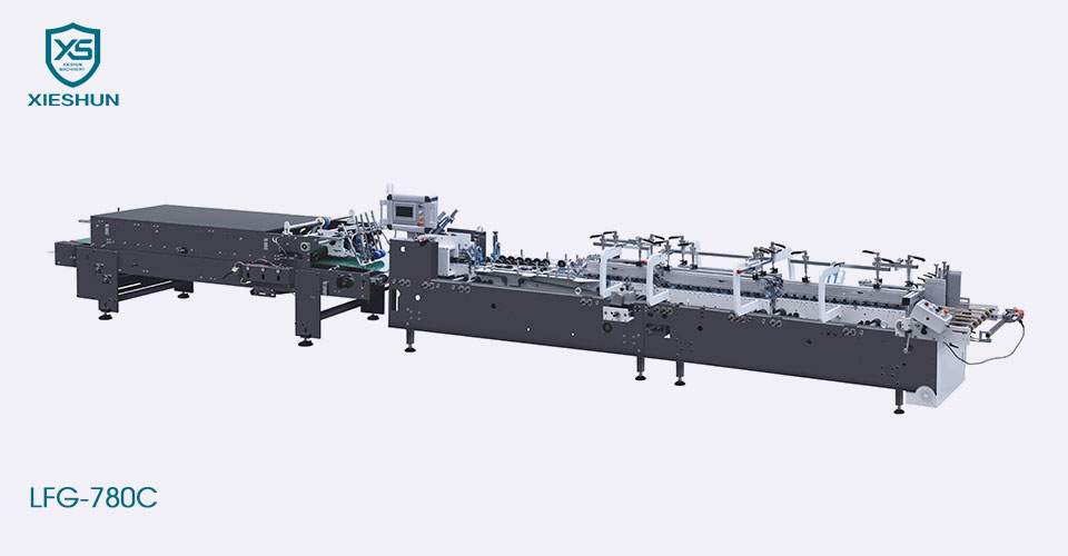 Crash Lock ອັດຕະໂນມັດ Folder Gluer Machine